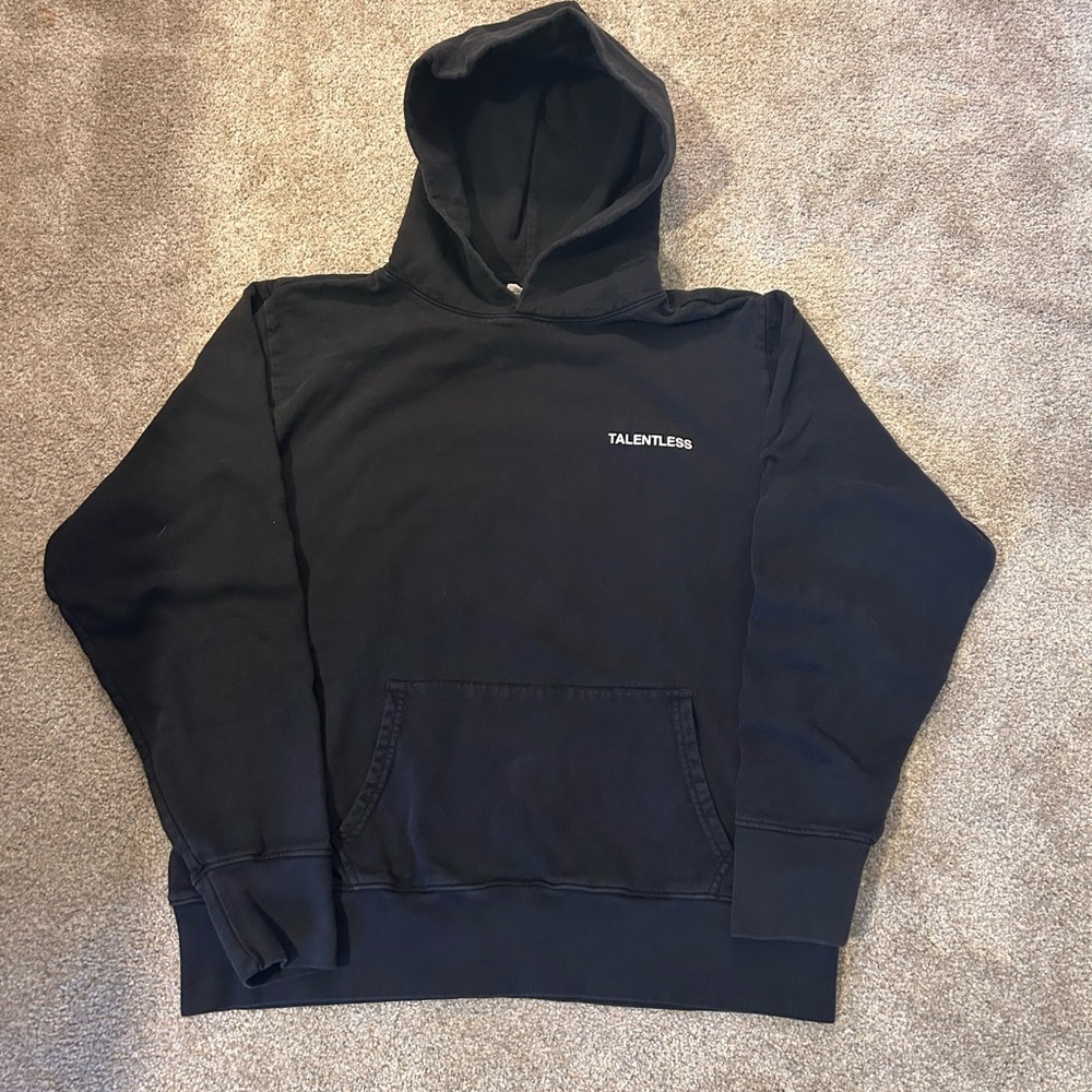 Talentless Black Sweatshirt Hoodie Casual Comfort